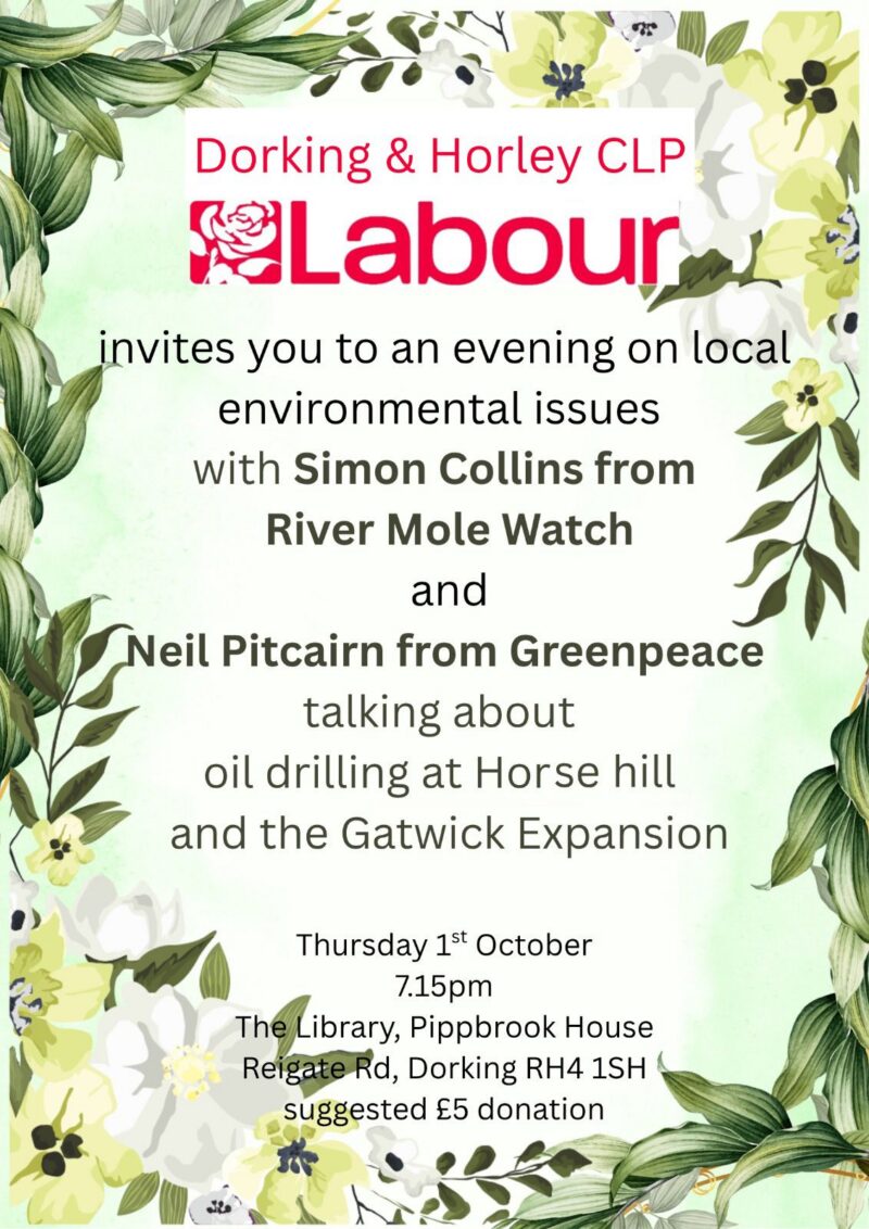 Invitiation to environmental meeting 1st October 2026